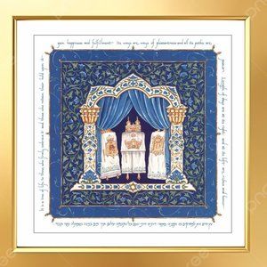 Judaic Framed Art by Mickie Caspi - Man of Honor-Torah
